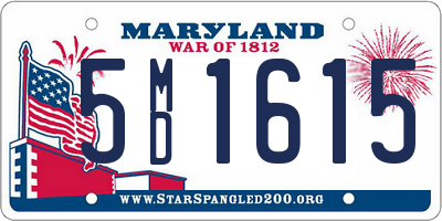 MD license plate 5MD1615