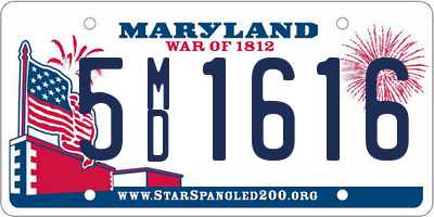 MD license plate 5MD1616