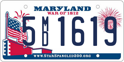 MD license plate 5MD1619