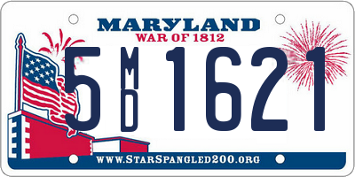 MD license plate 5MD1621