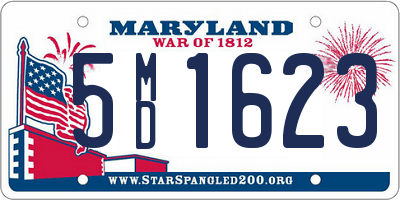 MD license plate 5MD1623