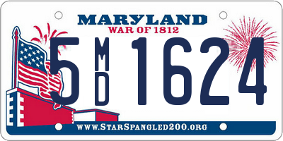 MD license plate 5MD1624