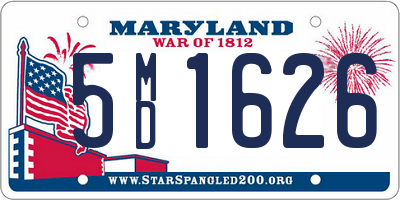 MD license plate 5MD1626