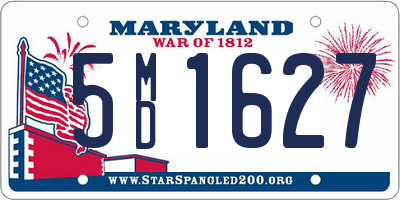 MD license plate 5MD1627