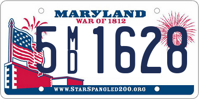 MD license plate 5MD1628