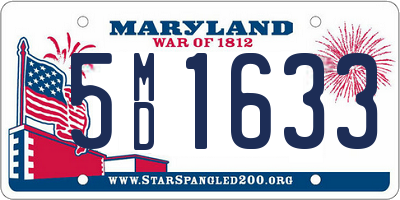 MD license plate 5MD1633