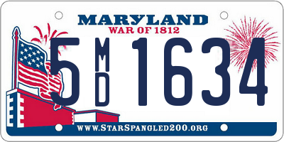 MD license plate 5MD1634