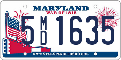 MD license plate 5MD1635