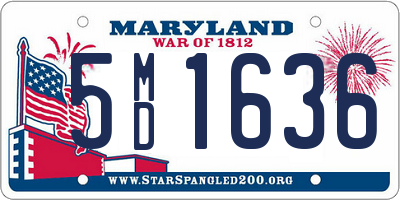 MD license plate 5MD1636