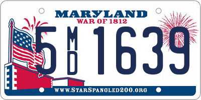 MD license plate 5MD1639