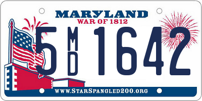 MD license plate 5MD1642