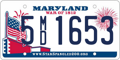 MD license plate 5MD1653