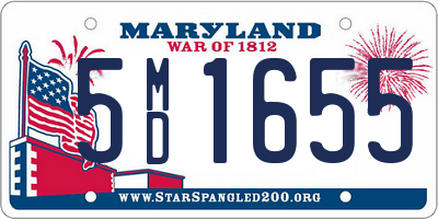 MD license plate 5MD1655