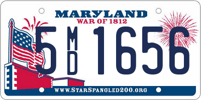 MD license plate 5MD1656