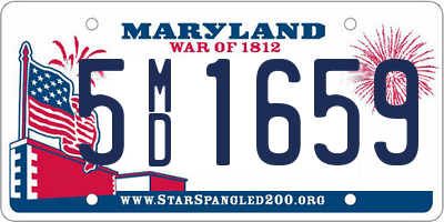 MD license plate 5MD1659