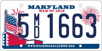 MD license plate 5MD1663