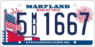 MD license plate 5MD1667