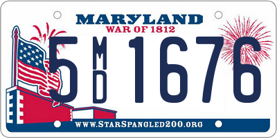 MD license plate 5MD1676