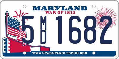 MD license plate 5MD1682