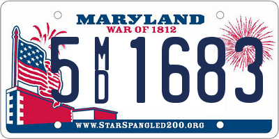 MD license plate 5MD1683