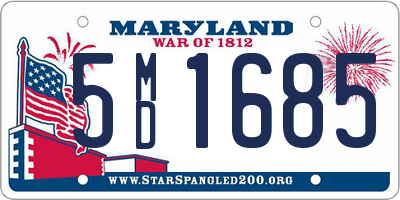 MD license plate 5MD1685