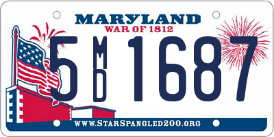 MD license plate 5MD1687