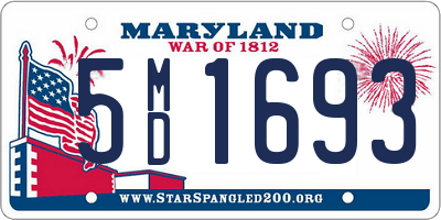 MD license plate 5MD1693