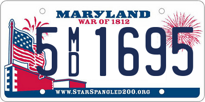 MD license plate 5MD1695