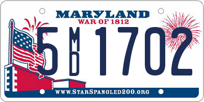 MD license plate 5MD1702