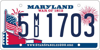 MD license plate 5MD1703