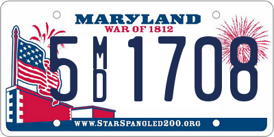 MD license plate 5MD1708