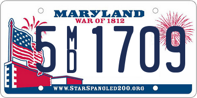 MD license plate 5MD1709