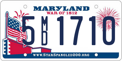 MD license plate 5MD1710