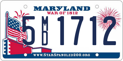 MD license plate 5MD1712