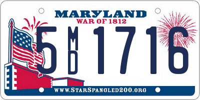 MD license plate 5MD1716