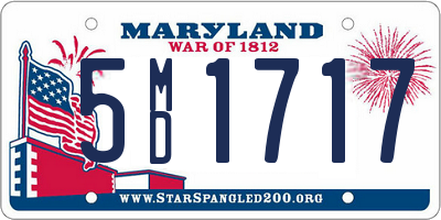 MD license plate 5MD1717