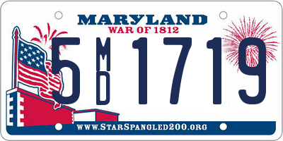 MD license plate 5MD1719