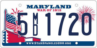 MD license plate 5MD1720