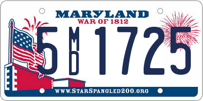 MD license plate 5MD1725