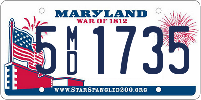 MD license plate 5MD1735