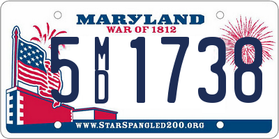 MD license plate 5MD1738