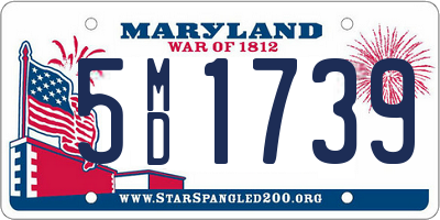 MD license plate 5MD1739