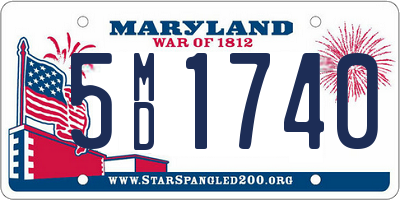 MD license plate 5MD1740