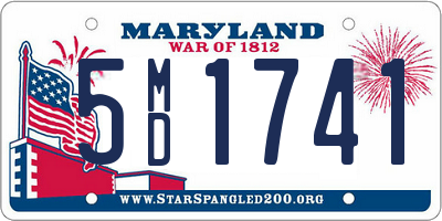 MD license plate 5MD1741