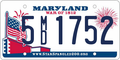 MD license plate 5MD1752