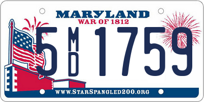 MD license plate 5MD1759