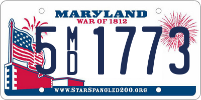 MD license plate 5MD1773