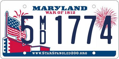 MD license plate 5MD1774