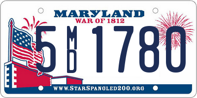 MD license plate 5MD1780