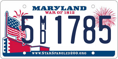 MD license plate 5MD1785